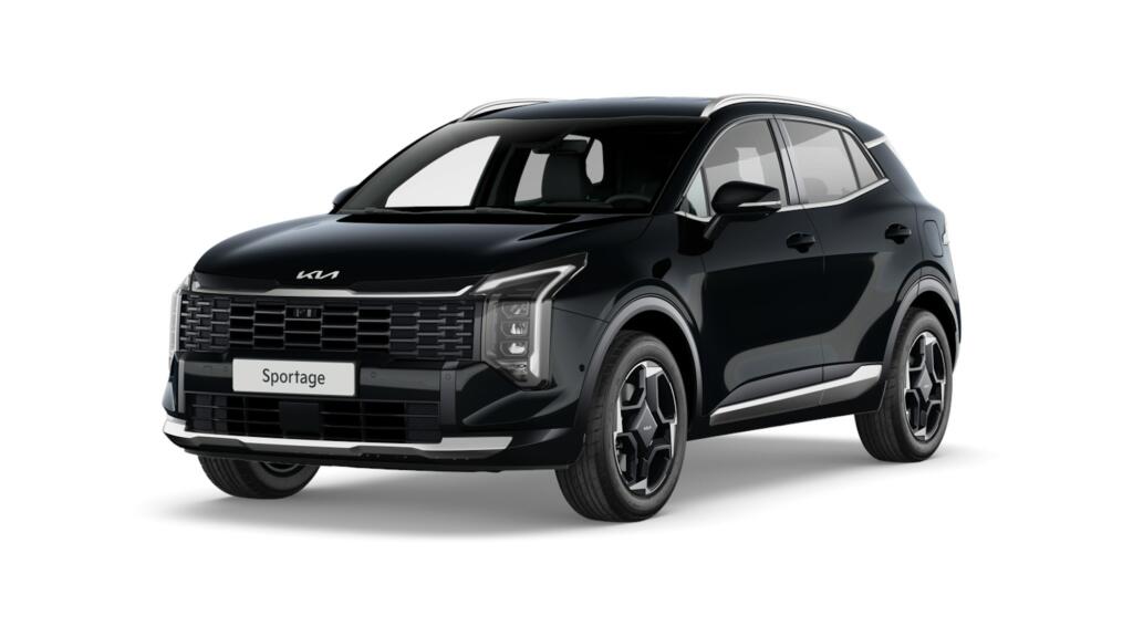 Kia Sportage Black Edition in Schwarz, Studioaufnahme
